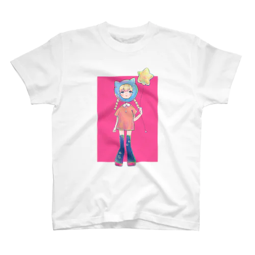 きらめくキャットガールちゃん Regular Fit T-Shirt