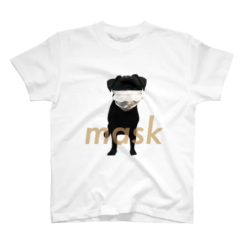 マスクしましょう犬 Regular Fit T-Shirt