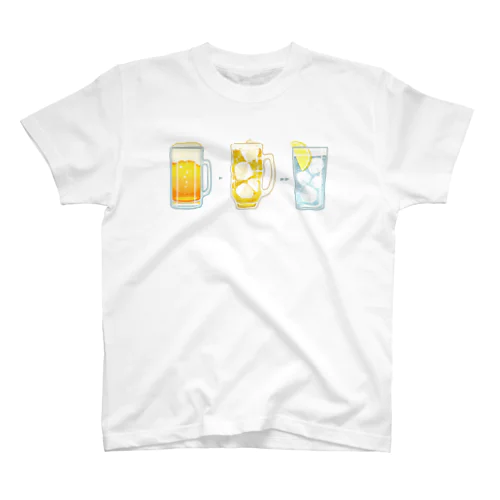 ビール▶︎ハイボール▶︎レモンサワー スタンダードTシャツ