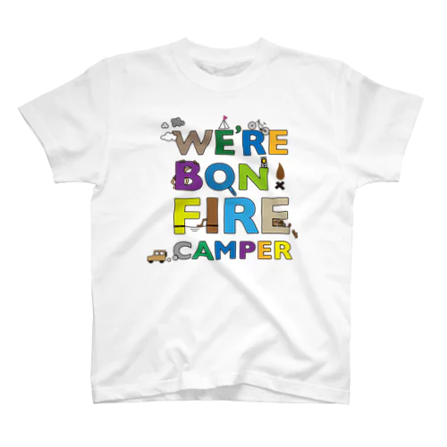 WE'RE BONFIRE CAMPER 2021 スタンダードTシャツ