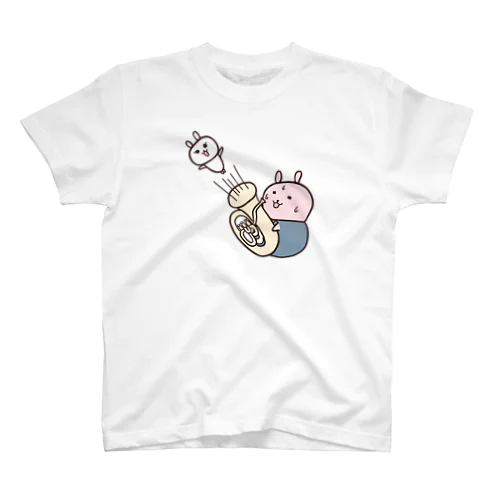 【吹奏楽】チューバからうさぎさんが飛び出した！ スタンダードTシャツ