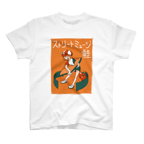 【日カンコラボ】ストリートミュージ鮭Tシャツ Regular Fit T-Shirt