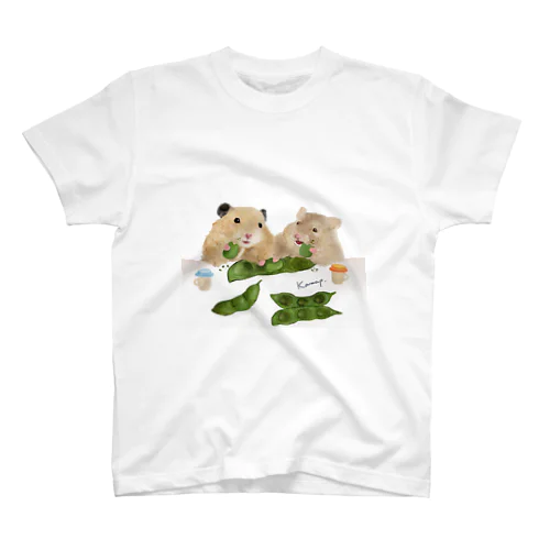 【KAMAP】枝豆とハムスター兄弟 Regular Fit T-Shirt