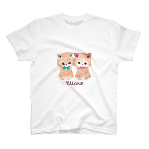 リボンを探す猫 Regular Fit T-Shirt