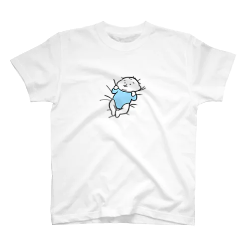 めり…(ブルー) Regular Fit T-Shirt