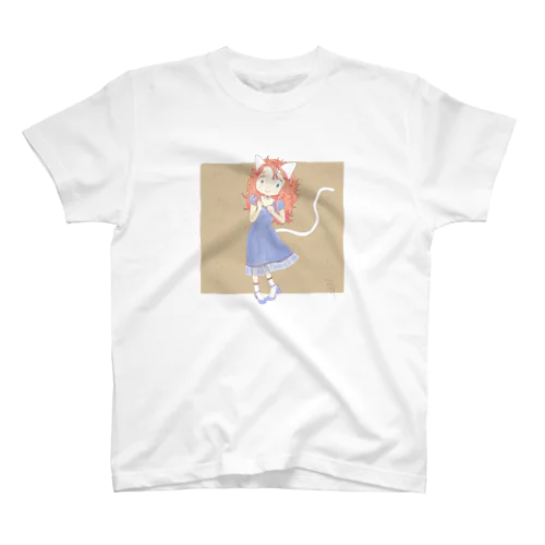 白にゃんdance スタンダードTシャツ