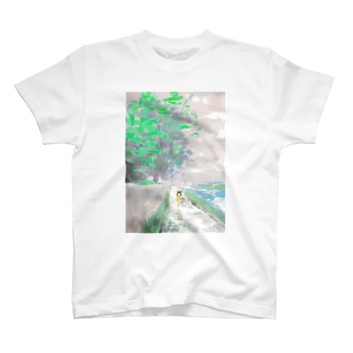 梅雨にゃん Regular Fit T-Shirt