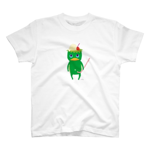 おばけTシャツ＜クリームソーダになりたい河童＞ Regular Fit T-Shirt