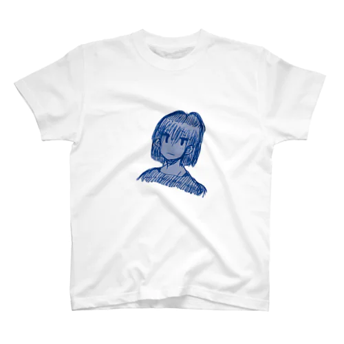 ブルーな女の子 Regular Fit T-Shirt