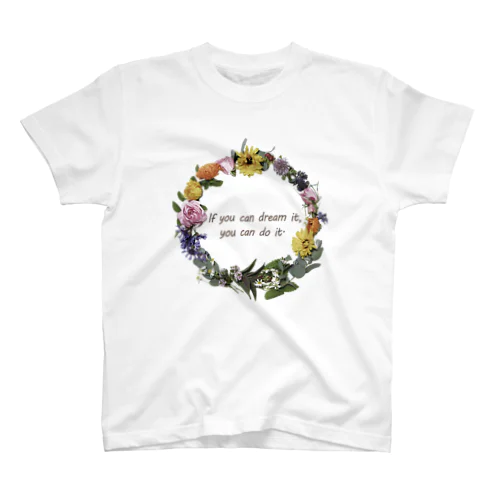 香りの花のリース Regular Fit T-Shirt