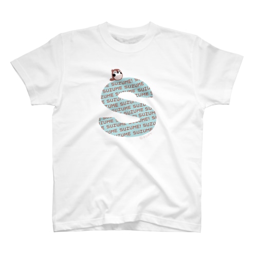 イニシャルS(スズメ/チョコミント） Regular Fit T-Shirt