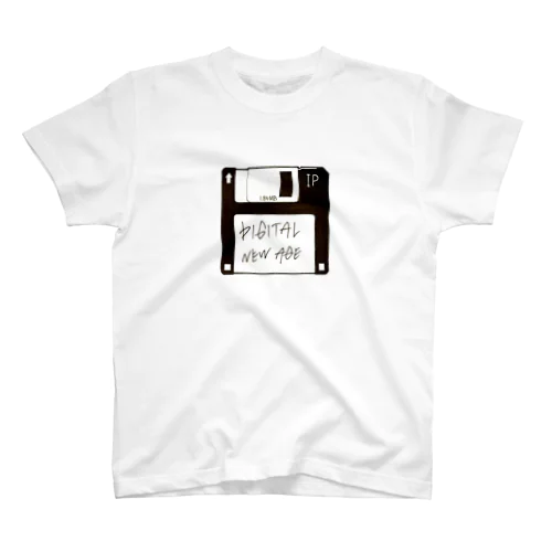 DIGITAL NEW AGE(モノクロver.) Regular Fit T-Shirt