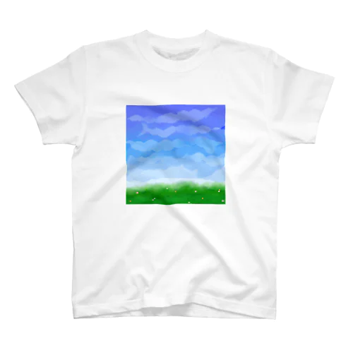 たぶんお空とお花畑っぽい何か Regular Fit T-Shirt