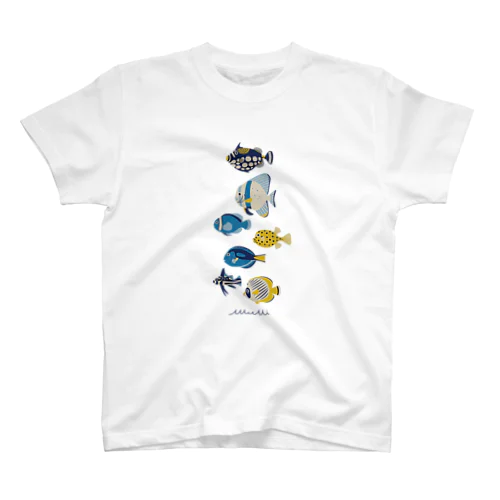 お魚いろいろ 縦1 Regular Fit T-Shirt