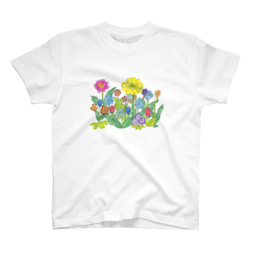 ending曲の花たち「ラッキー王」 スタンダードTシャツ