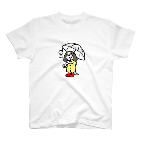 雨の日キャバリア（トライカラー） Regular Fit T-Shirt