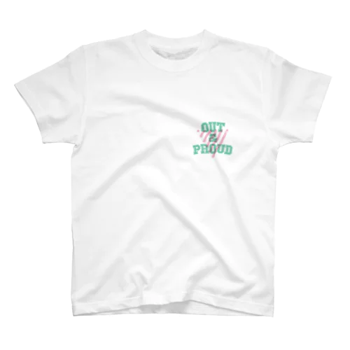 OUT & PROUD スタンダードTシャツ