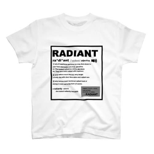 Radiant dictionary スタンダードTシャツ