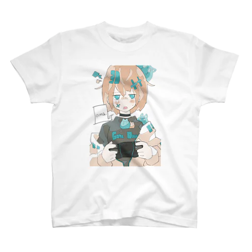 「引きこもりちゃん」Game over ver. スタンダードTシャツ