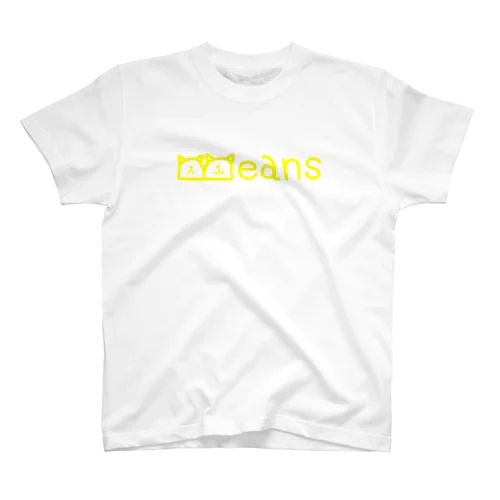 Beansロゴピカピカきいろ Regular Fit T-Shirt