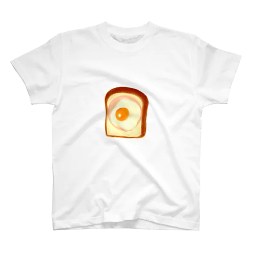 食パンにハム、目玉焼き スタンダードTシャツ