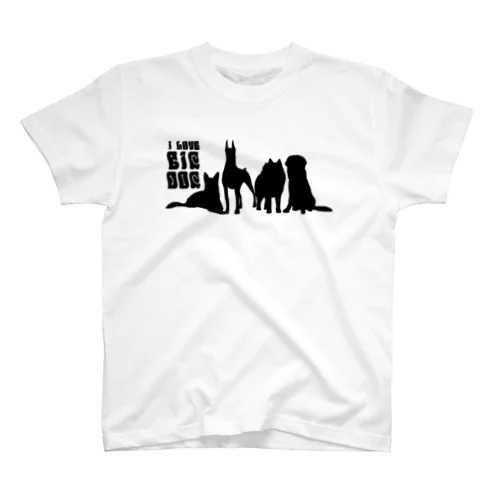 I LOVE BIG DOG！ groovy/B Regular Fit T-Shirt