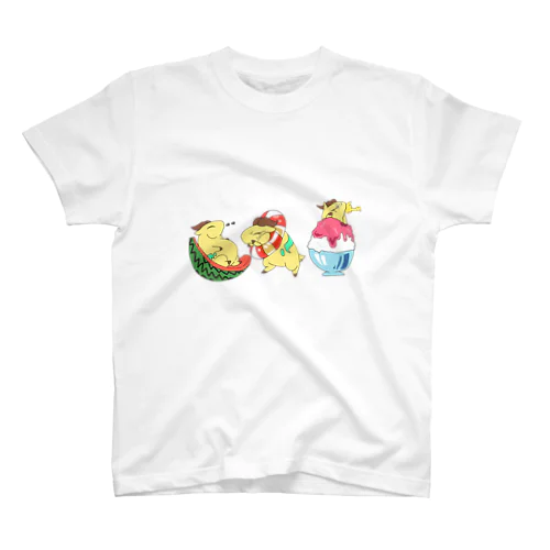 夏の子ヤギのビスケ スタンダードTシャツ