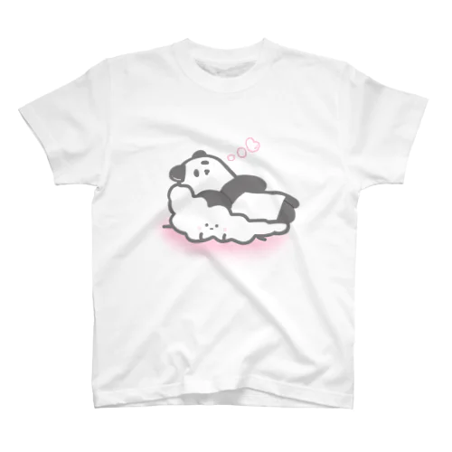 のんびりしたいぱんだしゃんともくもくわたあめ スタンダードTシャツ