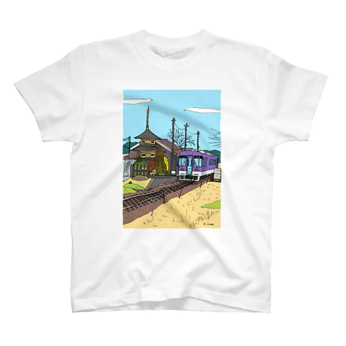 塔のある駅舎 スタンダードTシャツ