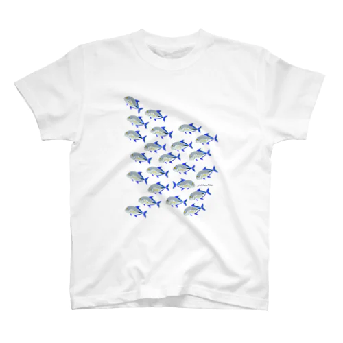 魚の群れ カスミアジ スタンダードTシャツ