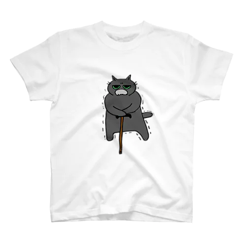 よぼよぼ黒猫ちゃん Regular Fit T-Shirt