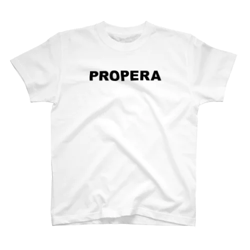 PROPERA 黒文字01 Regular Fit T-Shirt