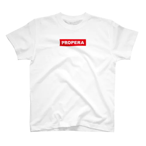 PROPERA 赤BOX文字 Regular Fit T-Shirt