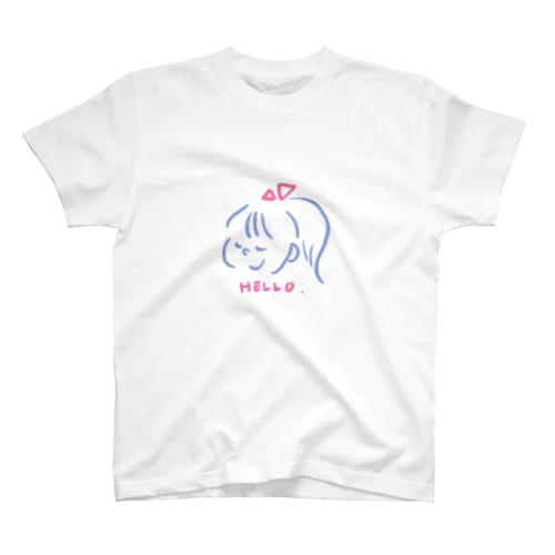 りぼんな女の子 Regular Fit T-Shirt