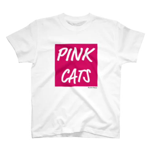 PINK CATS Regular Fit T-Shirt