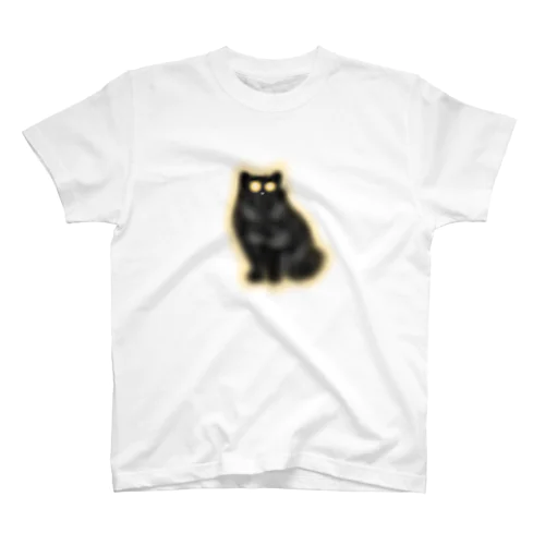 目以外も光る猫 Regular Fit T-Shirt