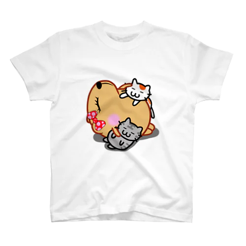 きゃぴばら女子部ゆるねこ Regular Fit T-Shirt