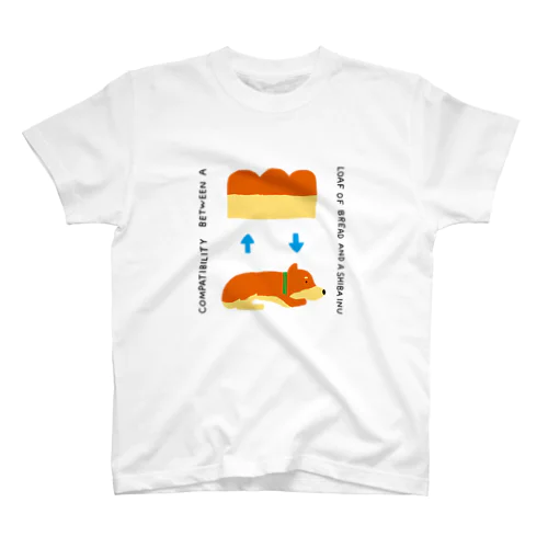 柴犬と食パン Regular Fit T-Shirt