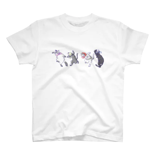 踊る猫 Regular Fit T-Shirt