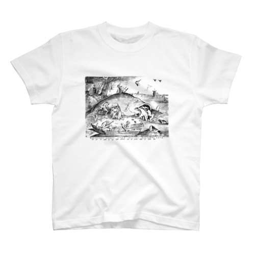  大きな魚は小さな魚を食う Regular Fit T-Shirt