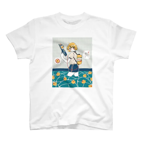 ひよこ鉄砲in銭湯 Regular Fit T-Shirt