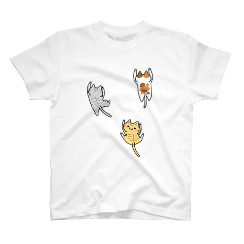 這い上がる猫たち Regular Fit T-Shirt