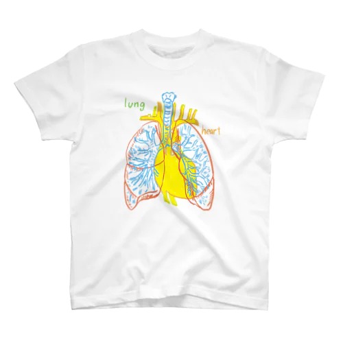肺と心臓 スタンダードTシャツ