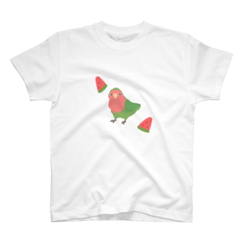 スイカコザクラインコ Regular Fit T-Shirt