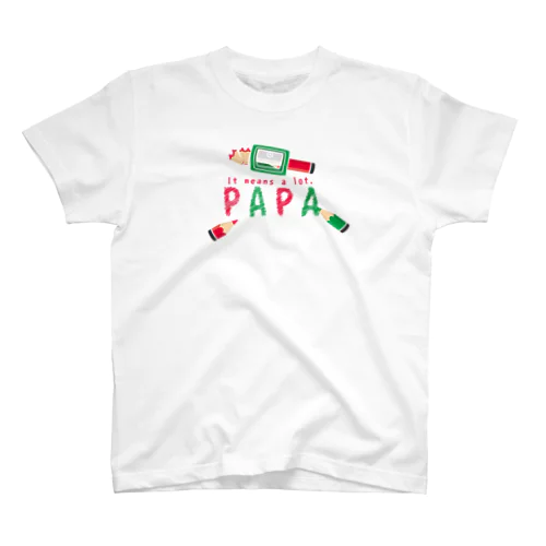 ちびた色鉛筆 PAPA*A スタンダードTシャツ