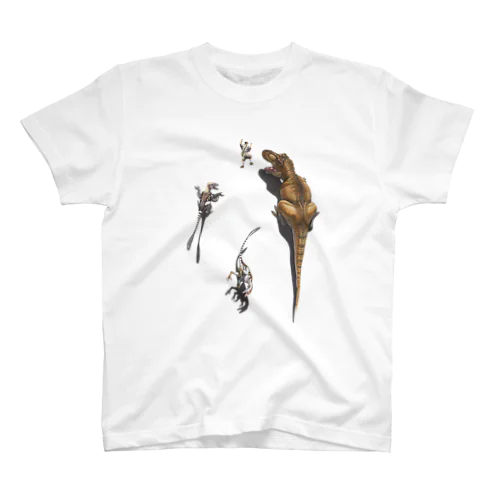 クライミング・ダイナソー(ティラノサウルス＆ダコタラプトル)-恐竜グッズ Regular Fit T-Shirt