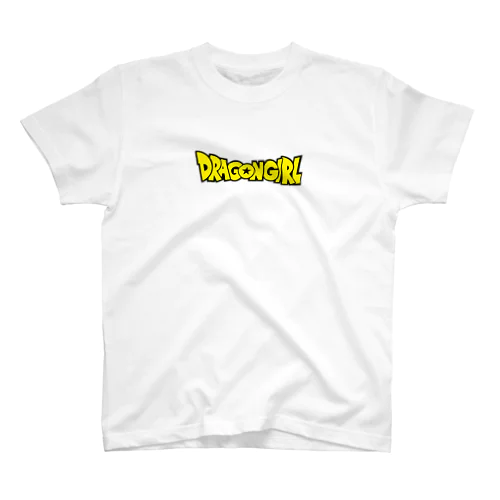 ドラゴンガール_黄色_横 Regular Fit T-Shirt