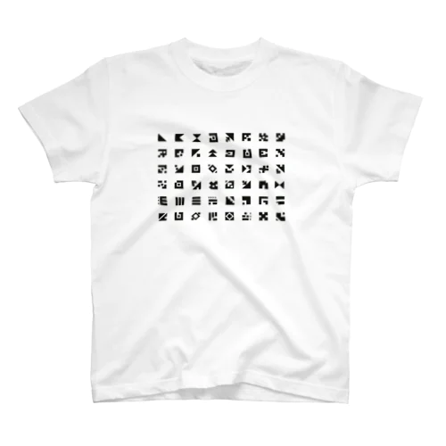 整列Aligned letters Regular Fit T-Shirt