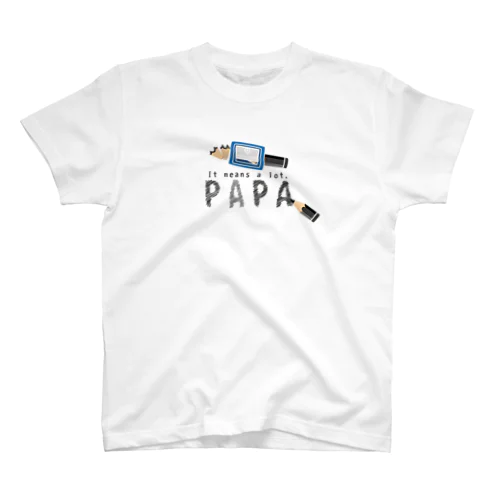 ちびた鉛筆 PAPA*C Regular Fit T-Shirt