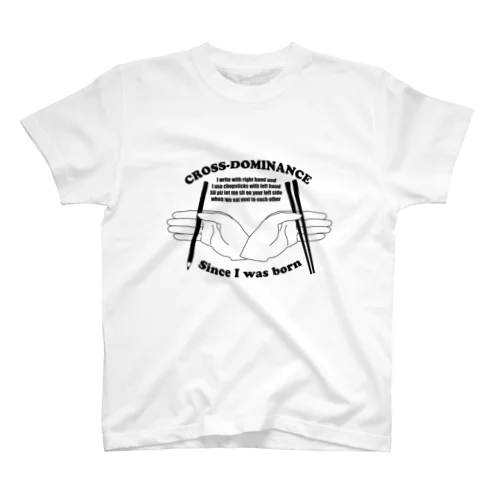 クロスドミナンス白 Regular Fit T-Shirt